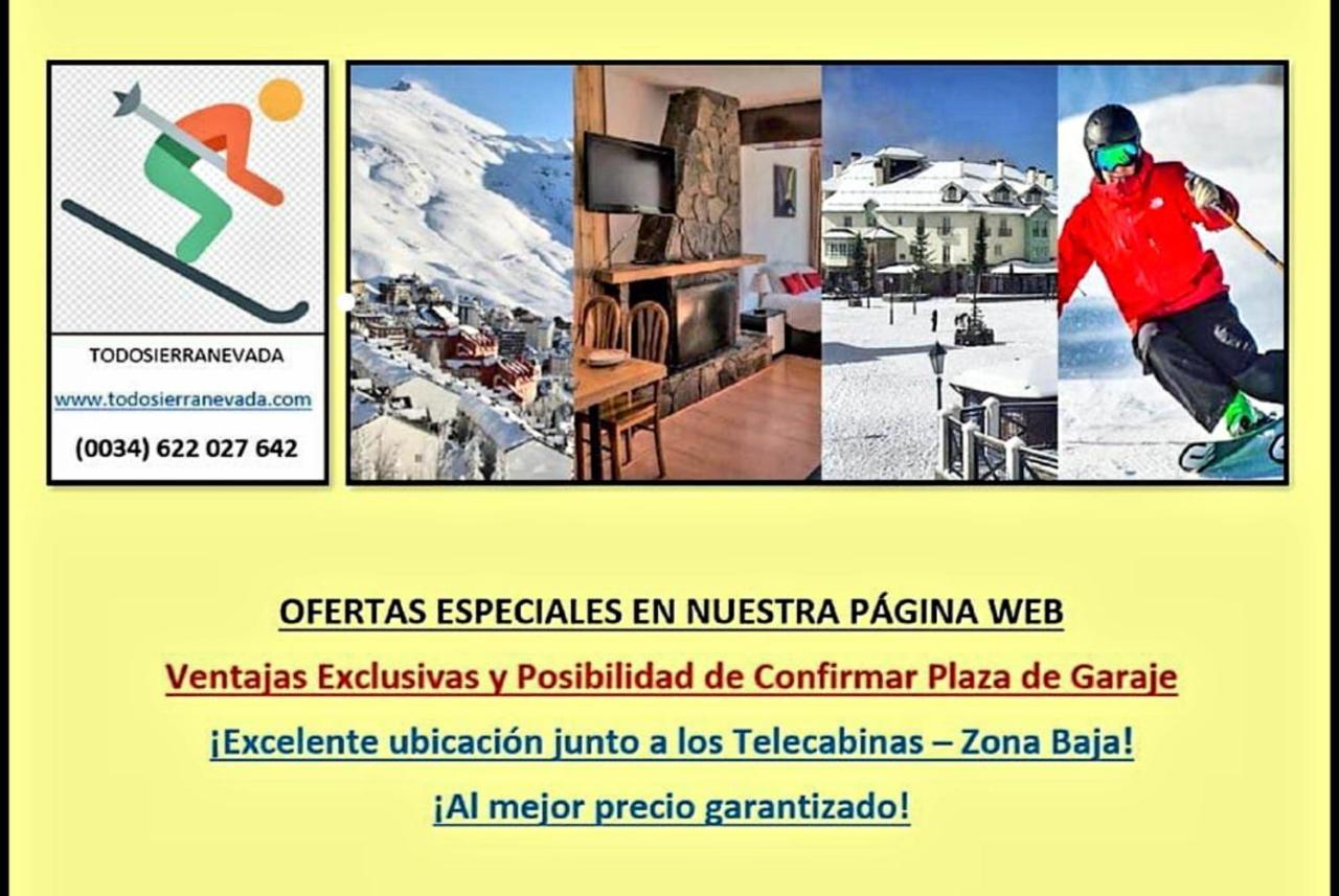 Todosierranevada Zona Baja - Edificio Atlas - Vistas A La Montana - Junto A Los Telecabinas Сьерра-Невада Экстерьер фото